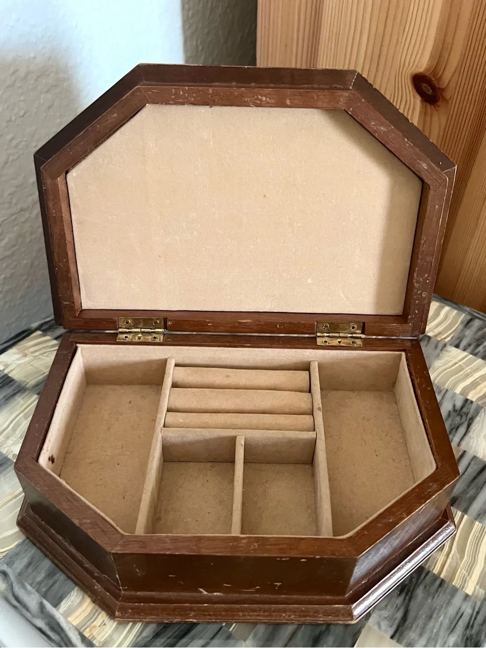 Vintage Holly Hobbie Wooden Jewelry Box